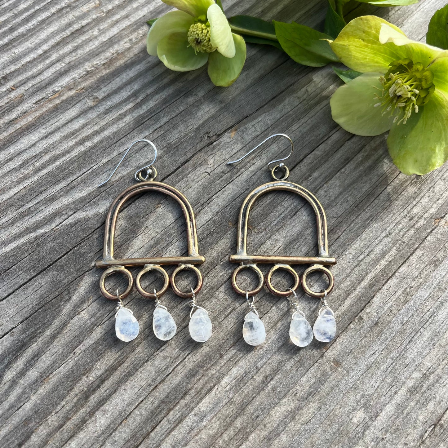 Moonstone Arches Earring