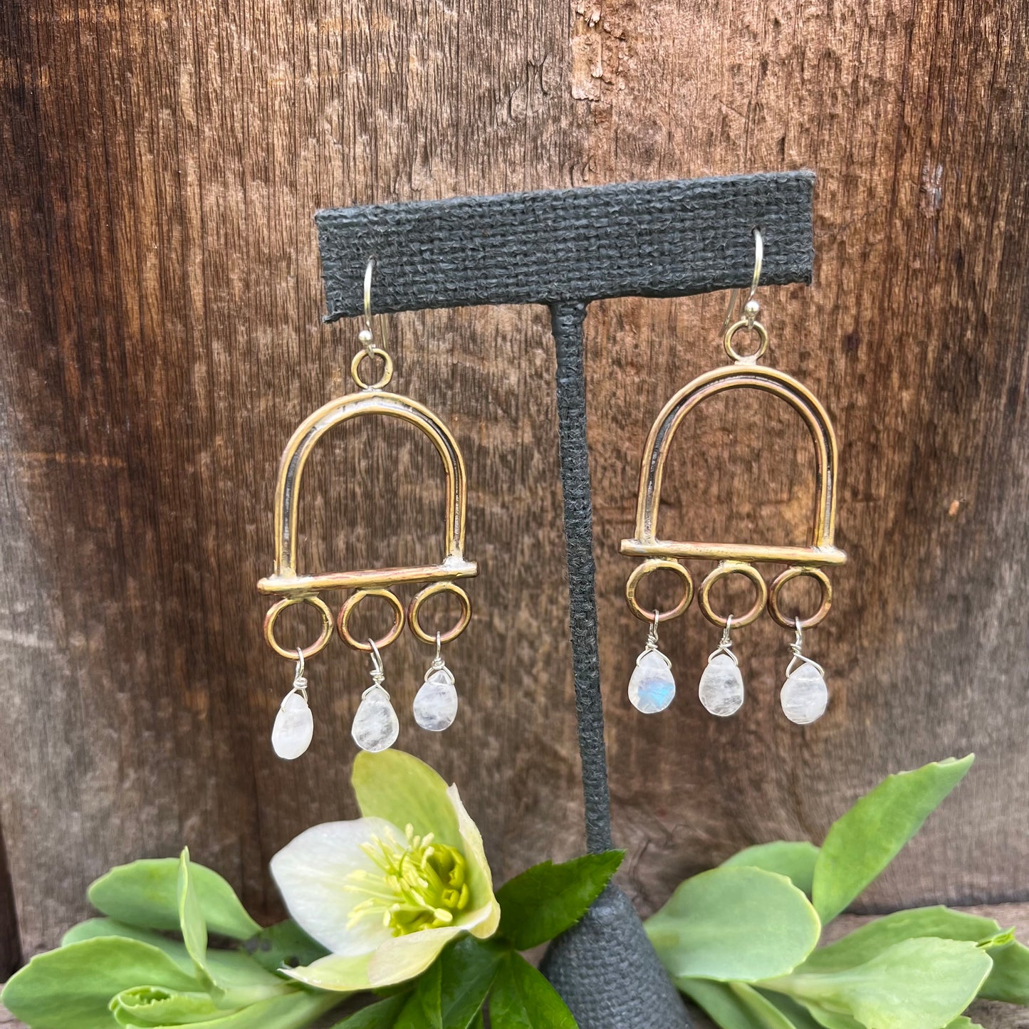 Moonstone Arches Earring