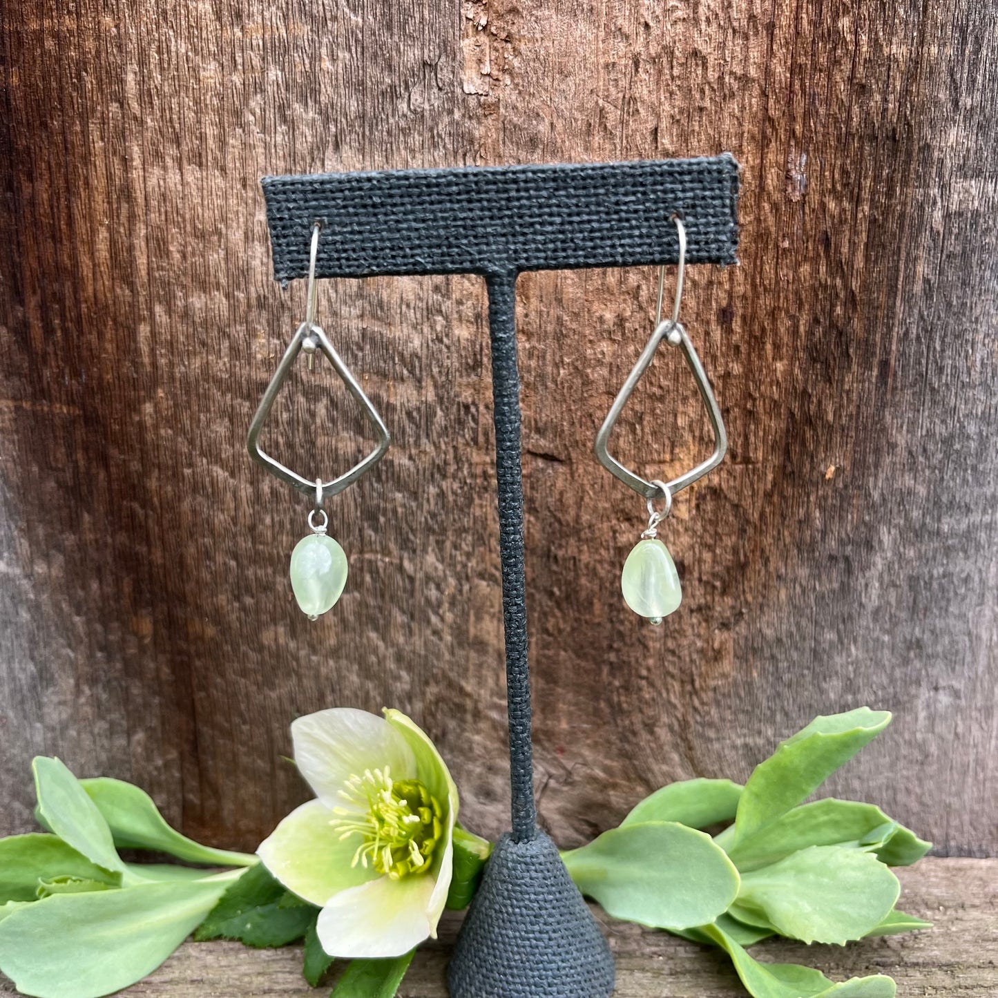 Lime Chrysoprase Drop Earring