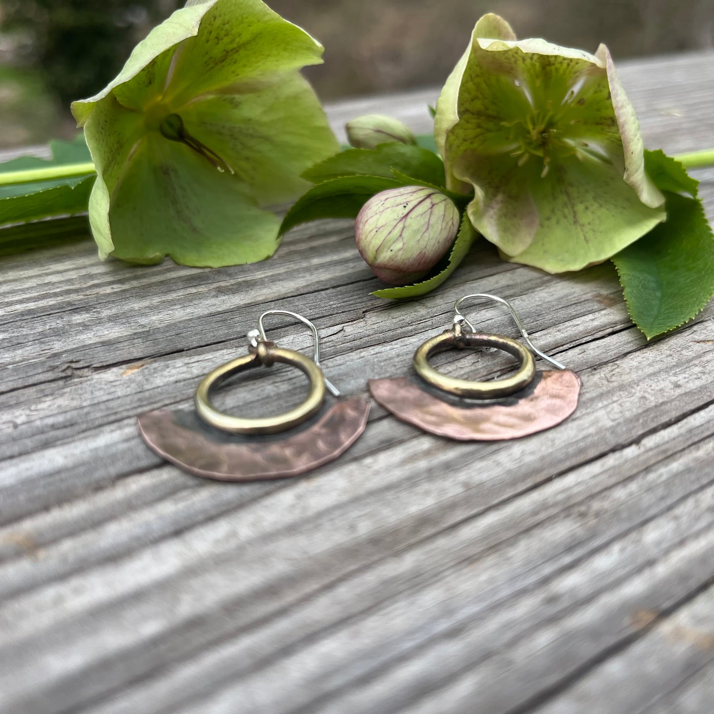 Copper Forward Facing Hoops