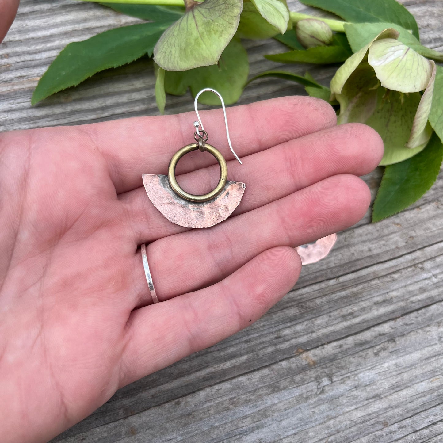 Copper Forward Facing Hoops