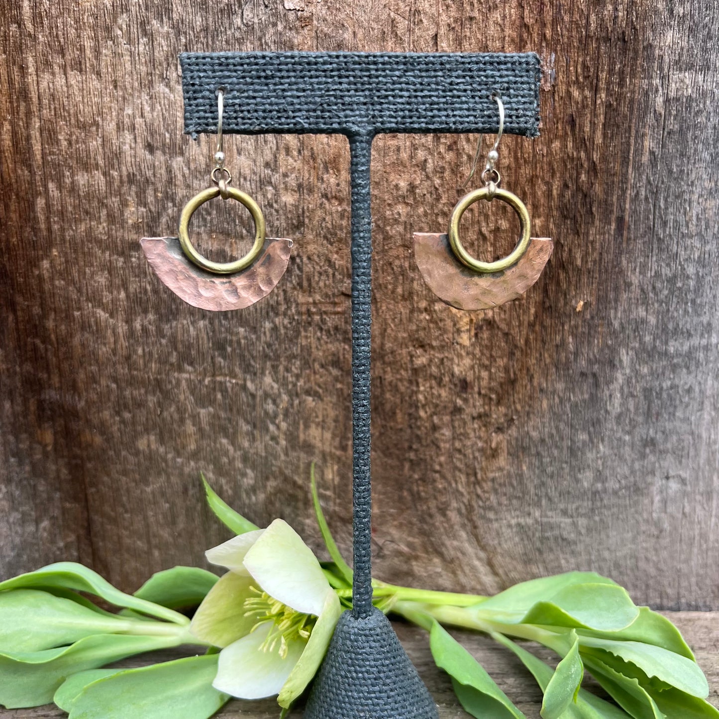 Copper Forward Facing Hoops