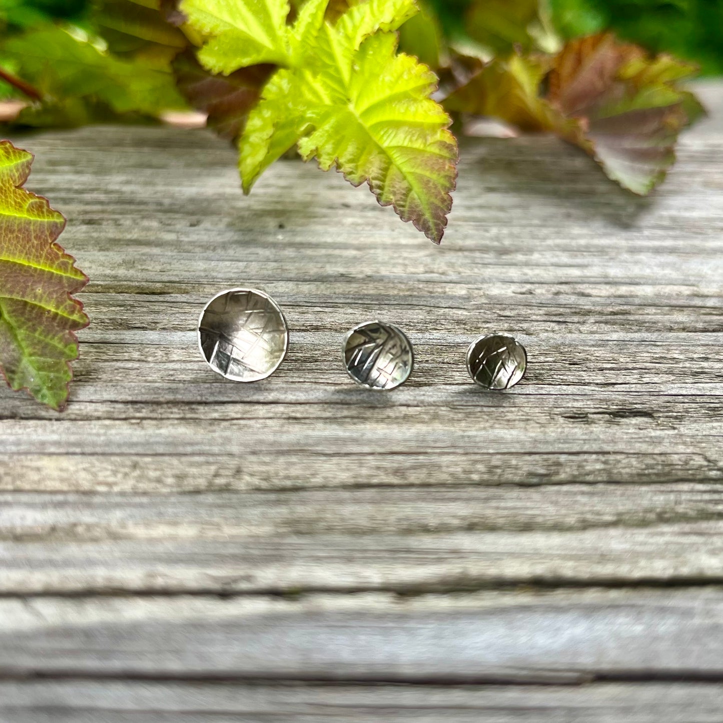 Faceted Stud Earring