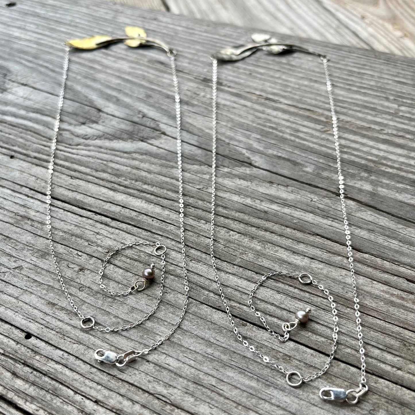 Layered Leaf Necklace