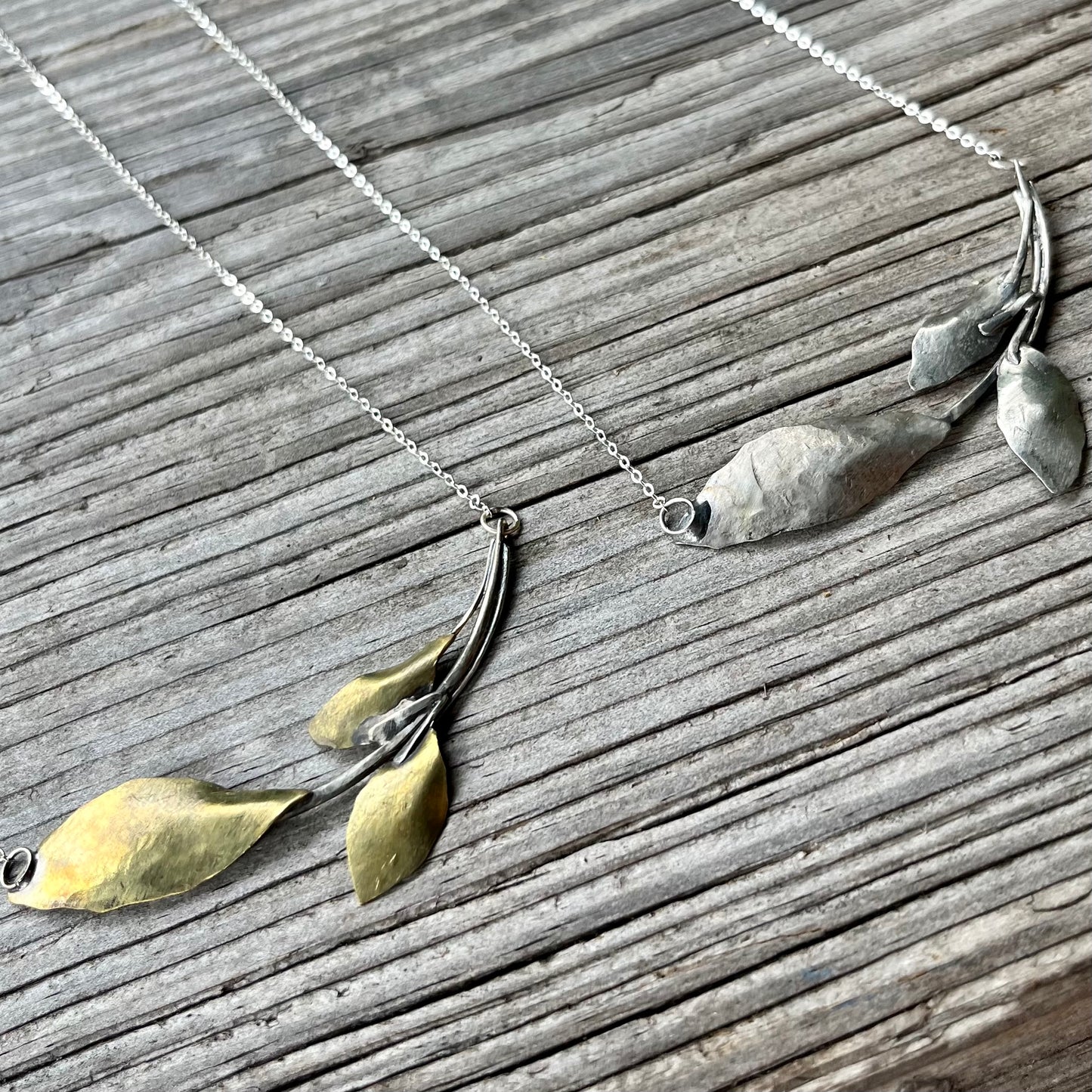 Layered Leaf Necklace