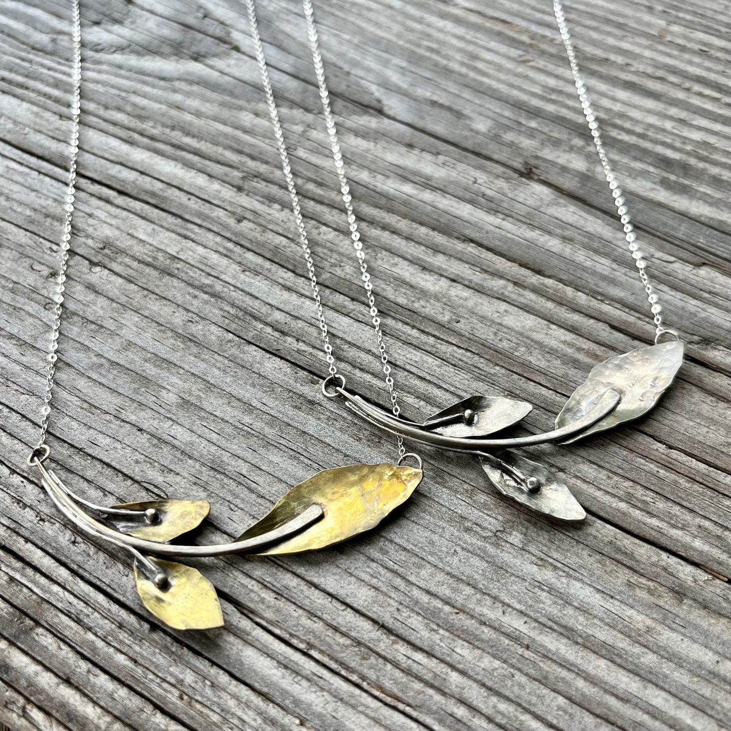 Layered Leaf Necklace