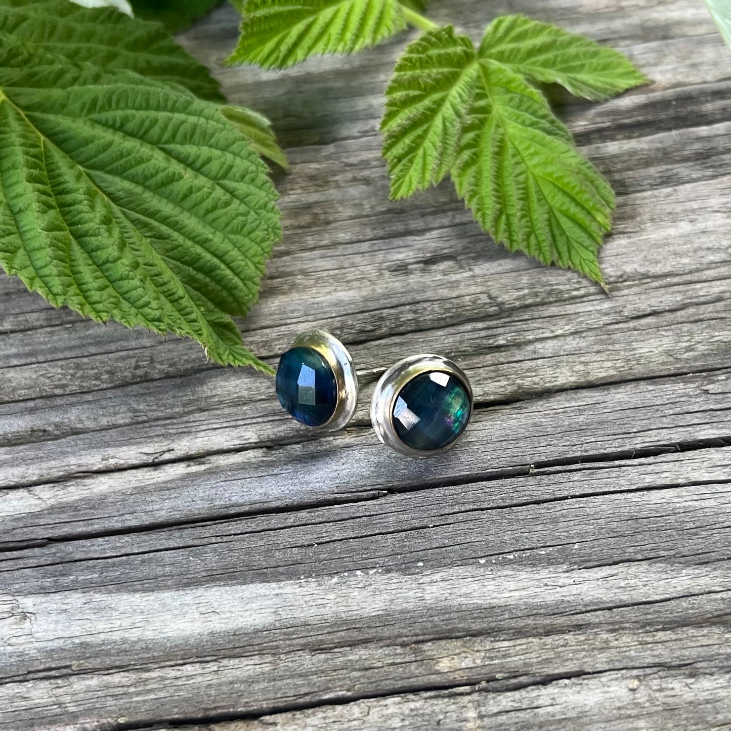 Abalone Doublet Statement Stud