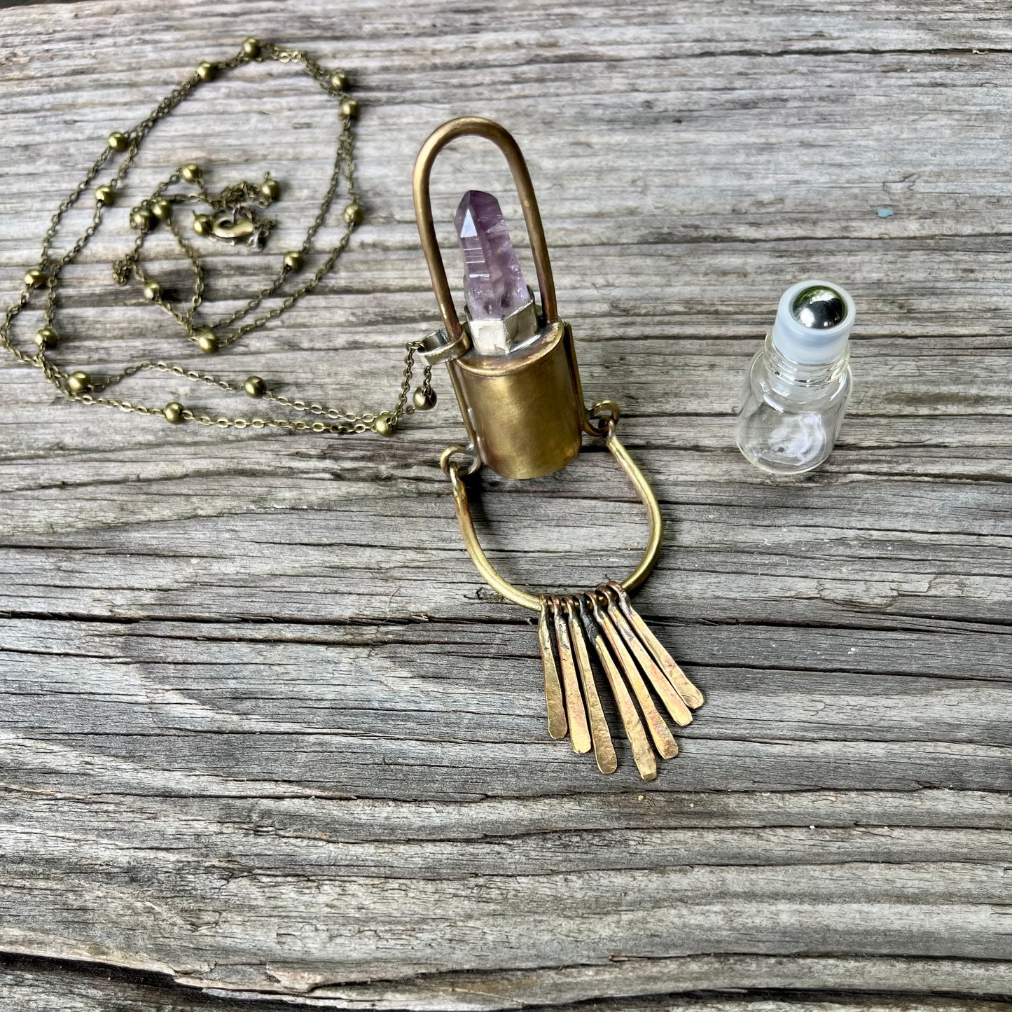 Amethyst Roller Necklace