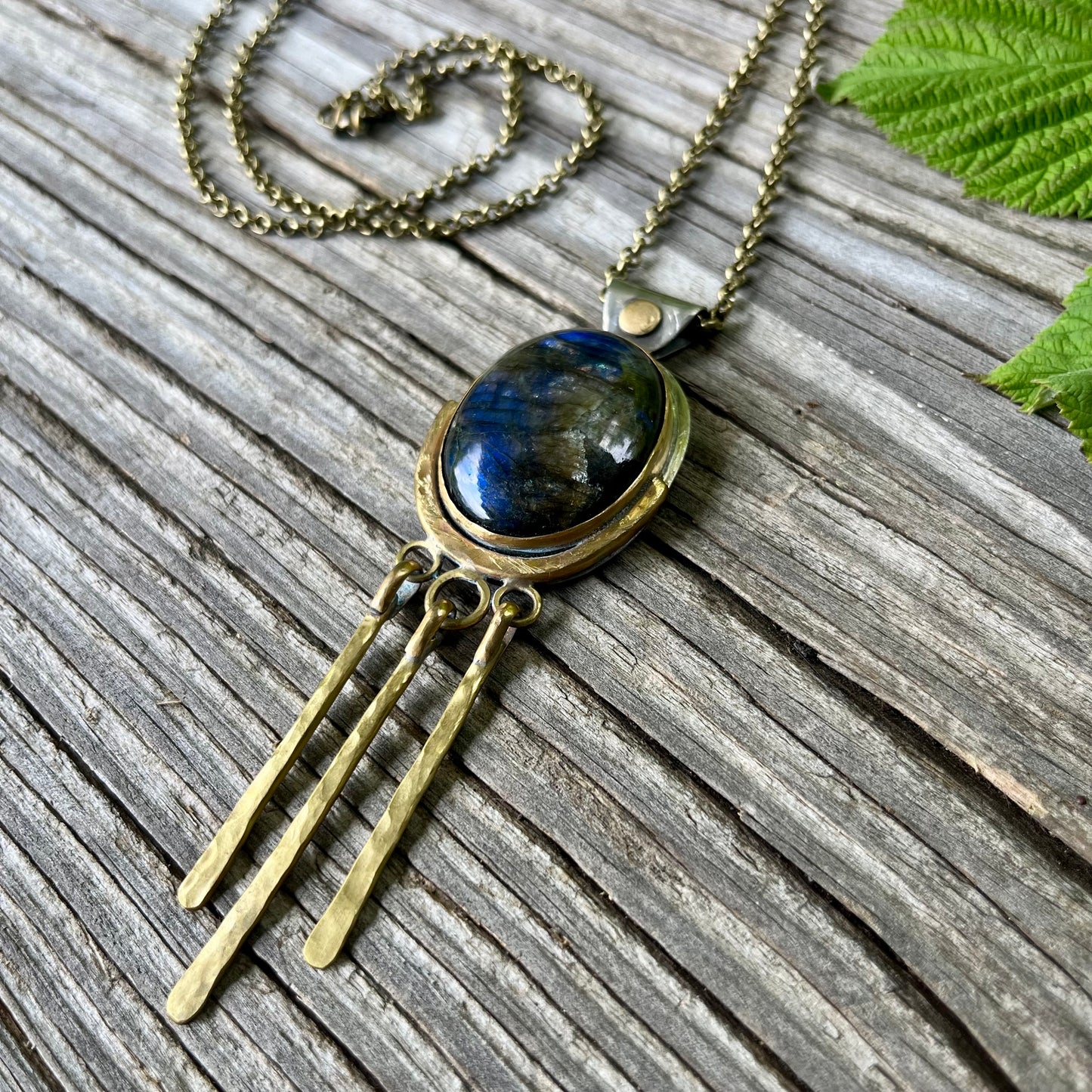 Labradorite Fringe Pendant