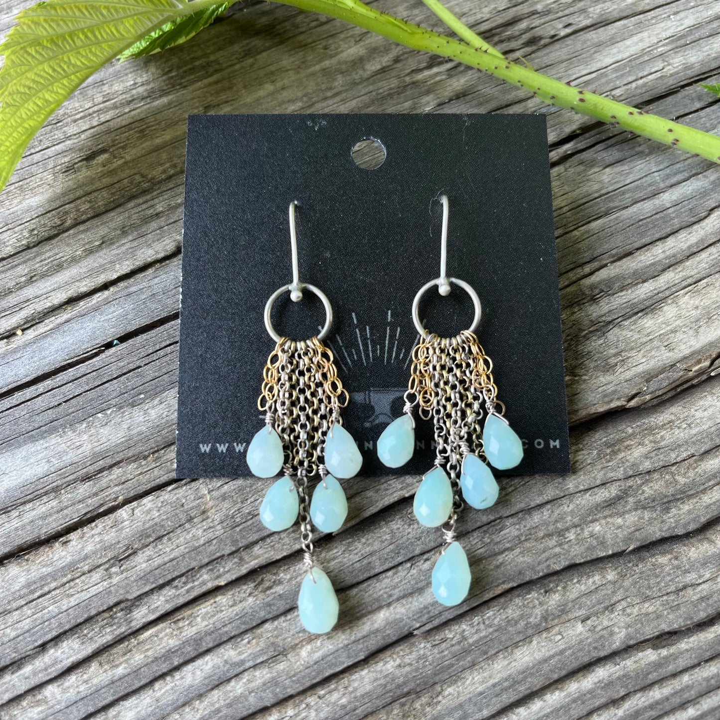 Brazilian Amazonite Fringe Earring