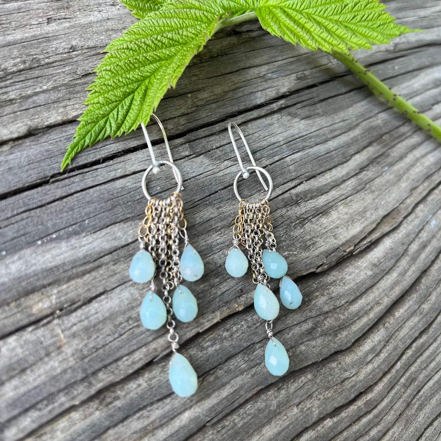 Brazilian Amazonite Fringe Earring