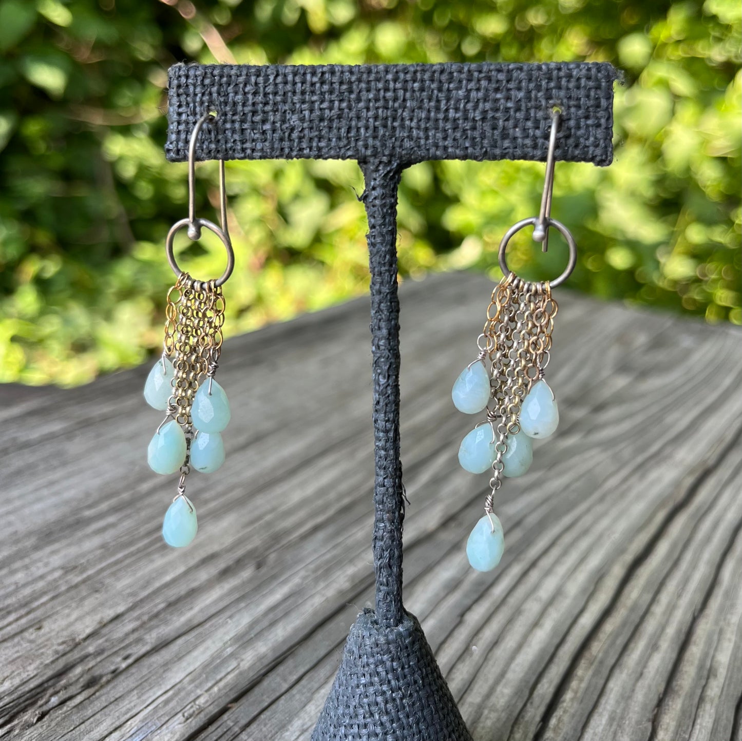 Brazilian Amazonite Fringe Earring
