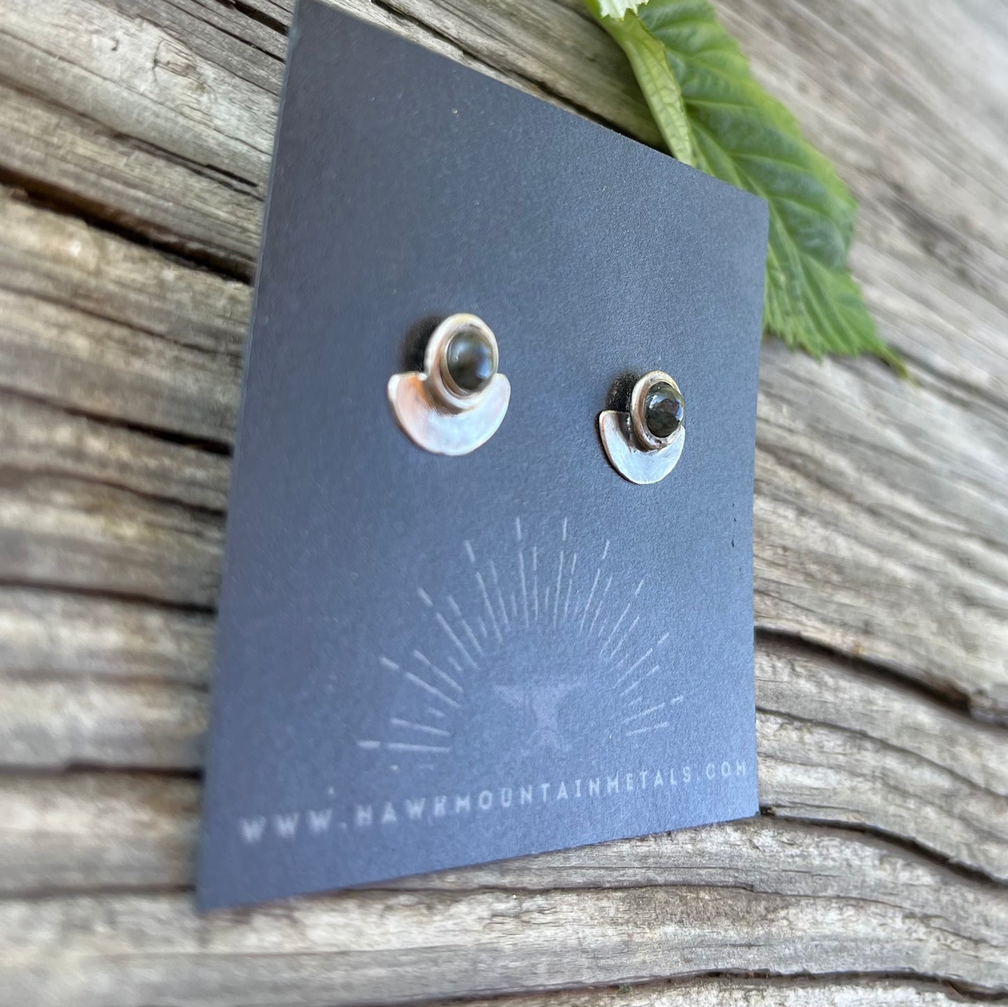 Labradorite Shield Earring