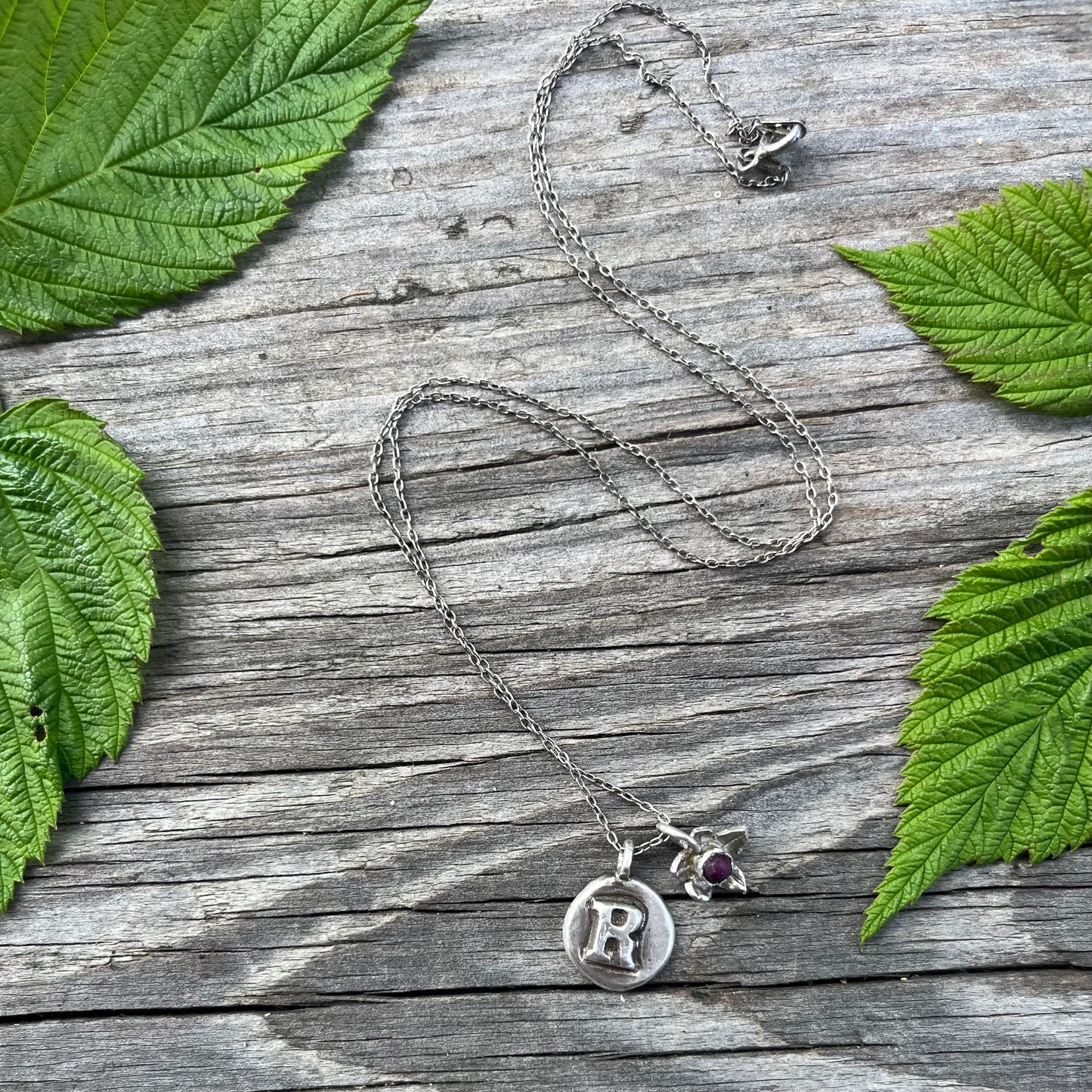 Larkspur & Ruby - July Birthday Pendant