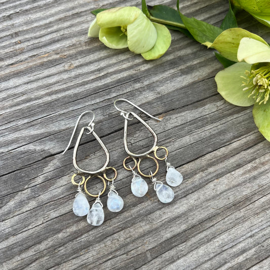 Moonstone Drop Earring