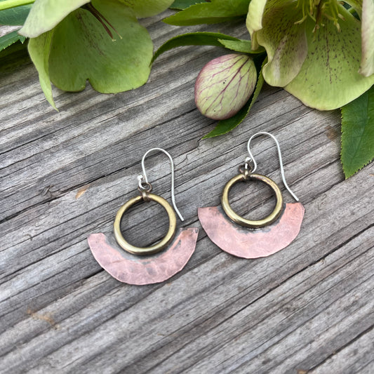 Copper Forward Facing Hoops