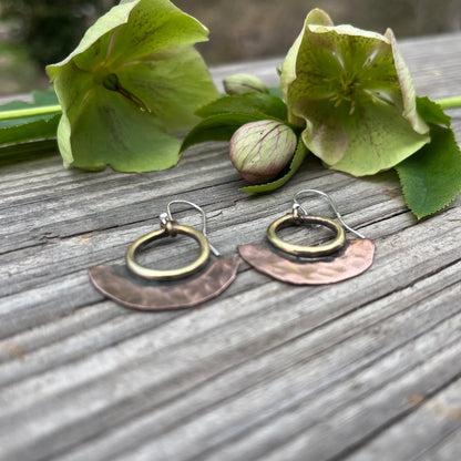 Copper Forward Facing Hoops