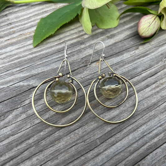 Citrine Ripple Effect Earring