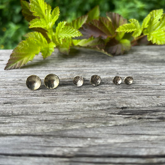 Faceted Stud Earring