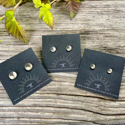 Faceted Stud Earring