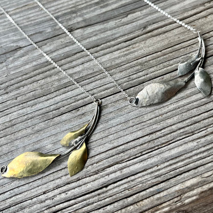 Layered Leaf Necklace