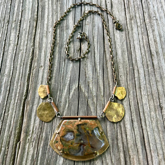 Rainforest Jasper Statement Necklace