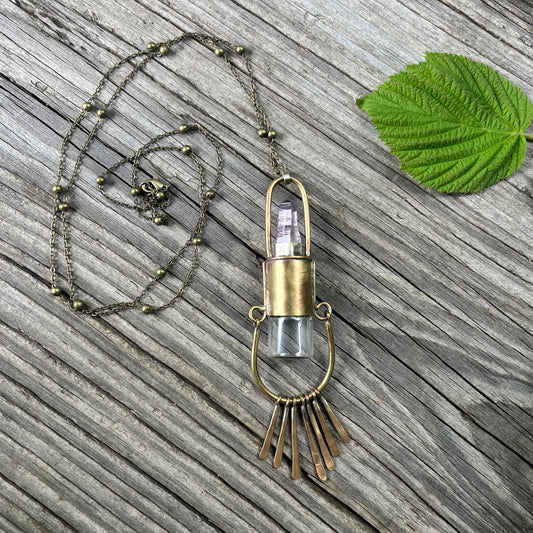Amethyst Roller Necklace