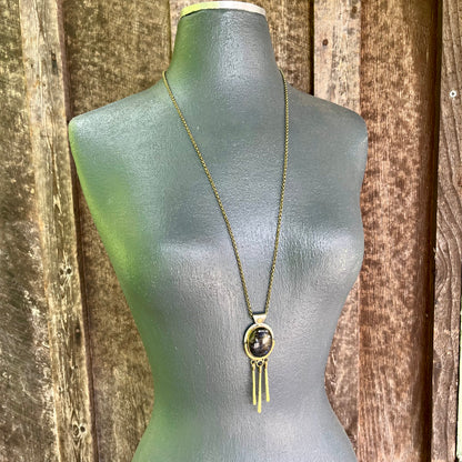 Labradorite Fringe Pendant