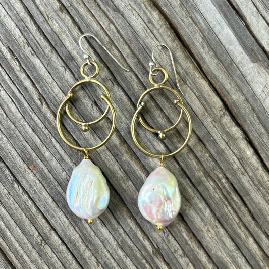 Baroque Pearl Drop Earring