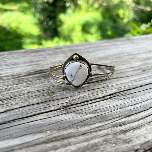 Dendritic Opal Cuff Bracelet