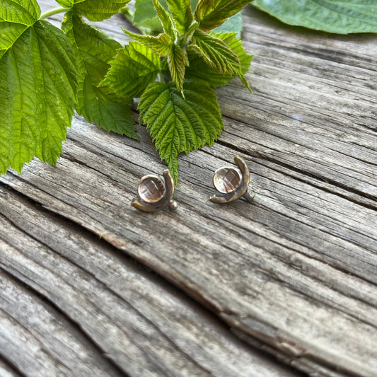 Moon Phase Post Earring