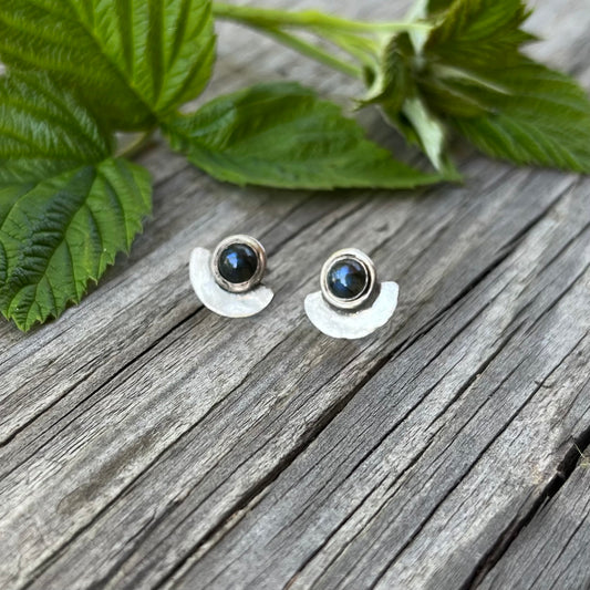Labradorite Shield Earring