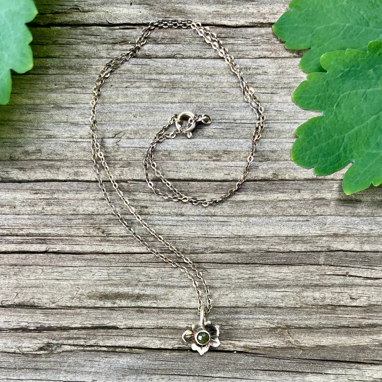 Poppy & Peridot - August Birthday Pendant